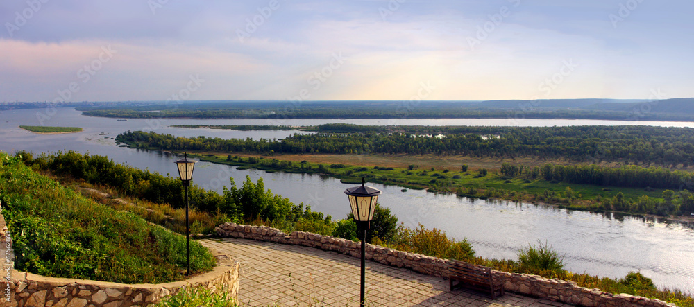 River Volga in Russia, Samara River Volga in Russia, Samara