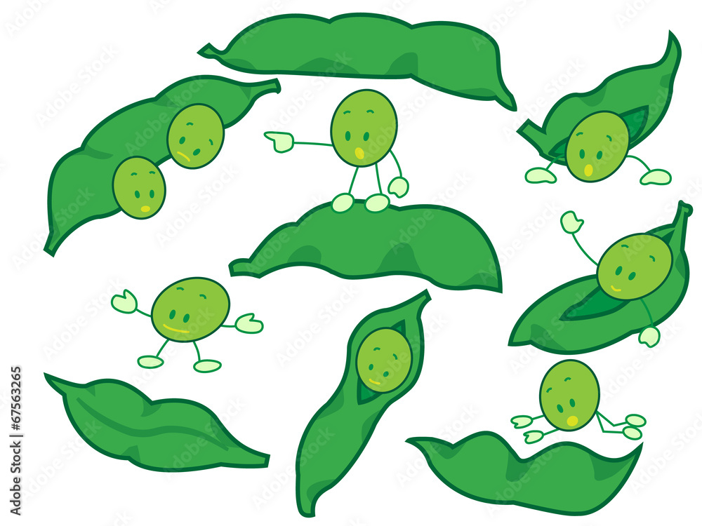 Naklejka premium 枝豆