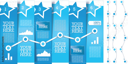 Editable simple info graphic banner design template