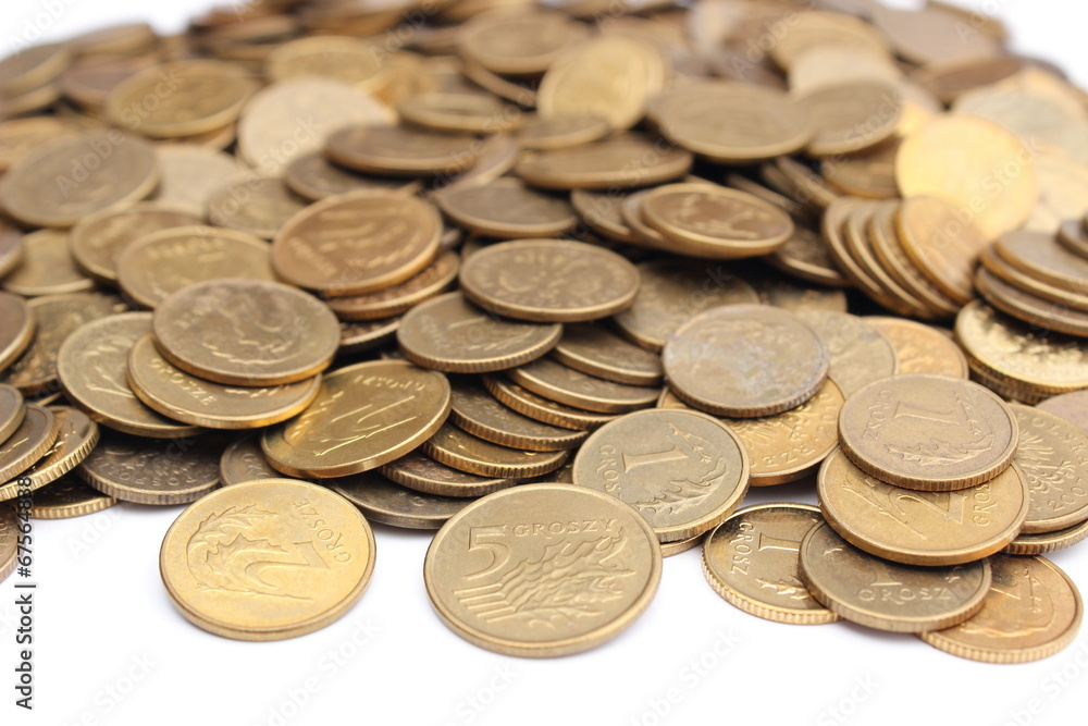 Coins isolated on white background Coins isolated on white background