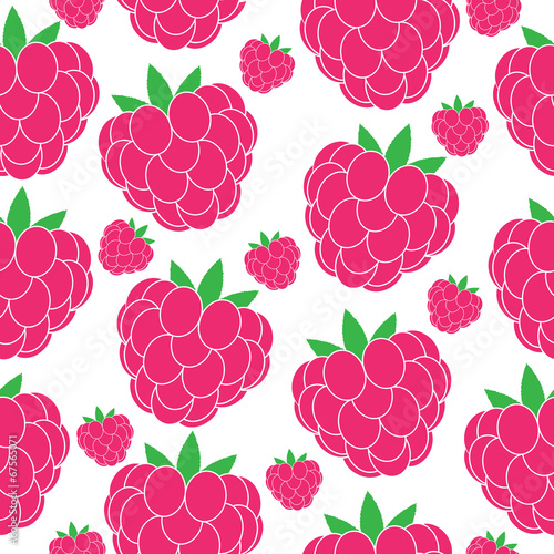 Raspberry seamless background