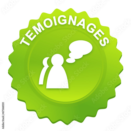 témoignages sur bouton web denté vert