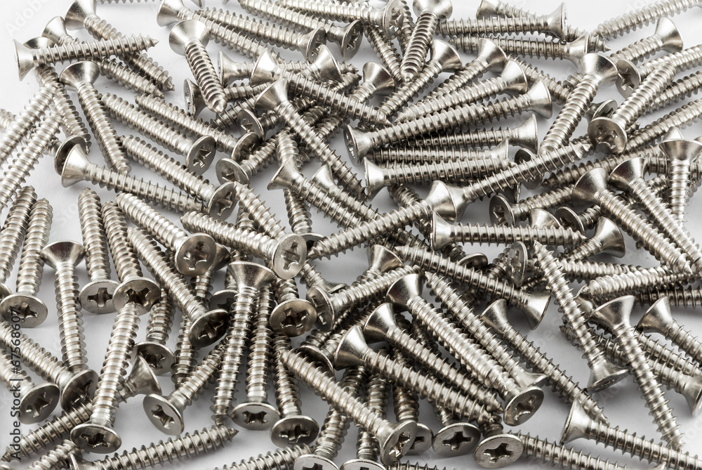 Stainless Steel Screws Background/ Texture Stainless Steel Screws Background/ Texture