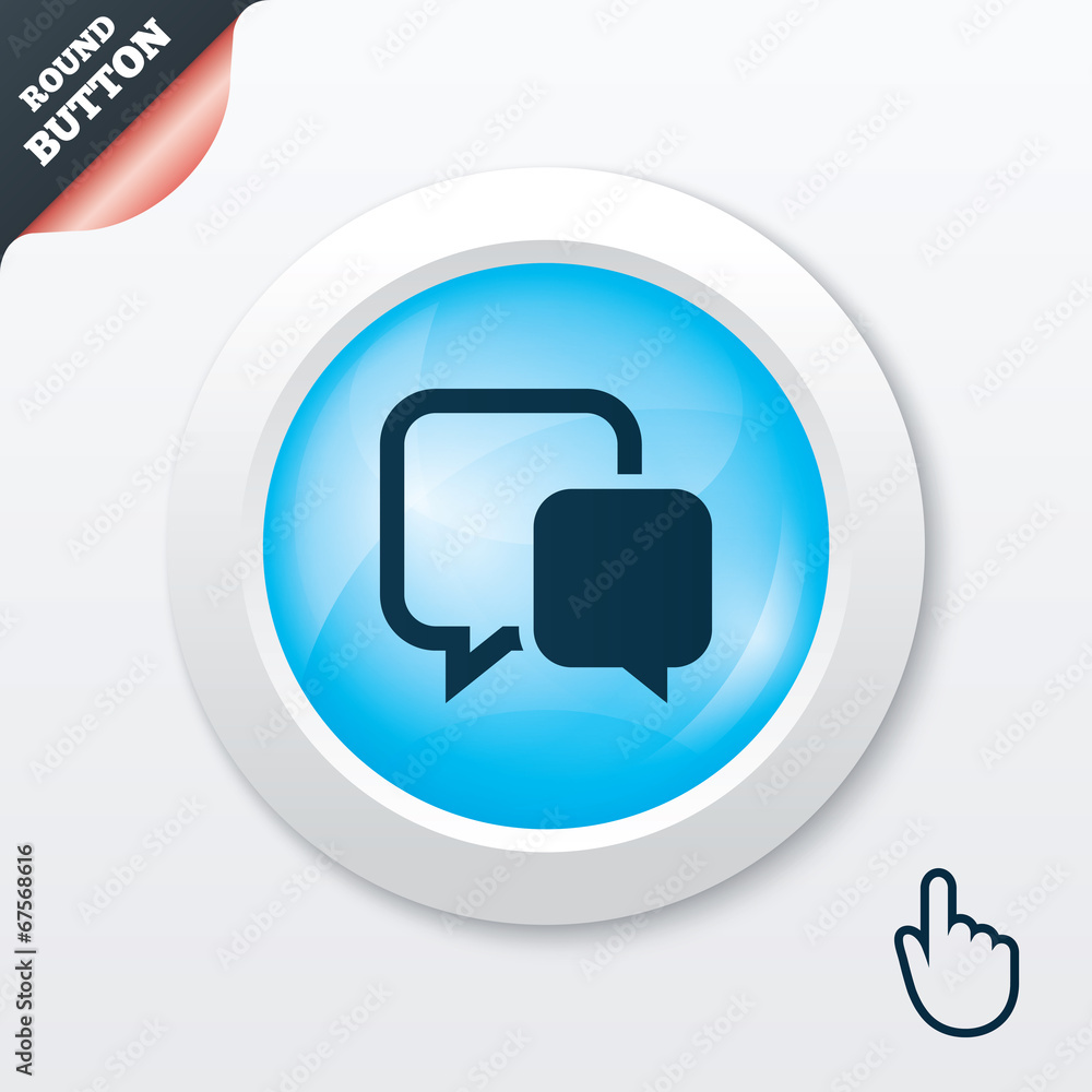 Chat sign icon. Speech bubble symbol. Chat sign icon. Speech bubble symbol.