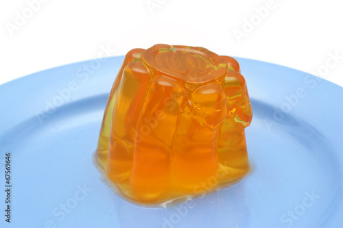 Orange gelatin dessert