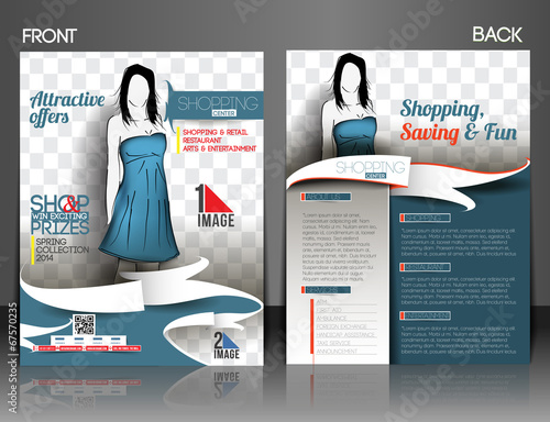 Shopping Center  Front & Back Flyer Template