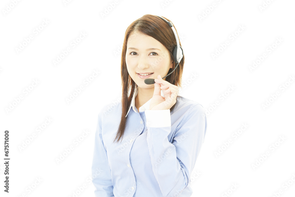 笑顔のオペレーター 笑顔のオペレーター