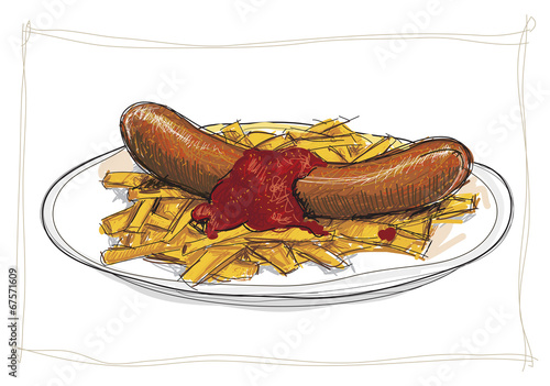 German Currywurst