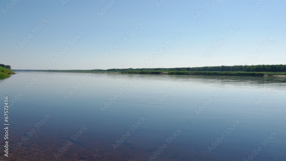 Pinyega River of Arkhangelsk Oblast in Russia. Pinyega River of Arkhangelsk Oblast in Russia.