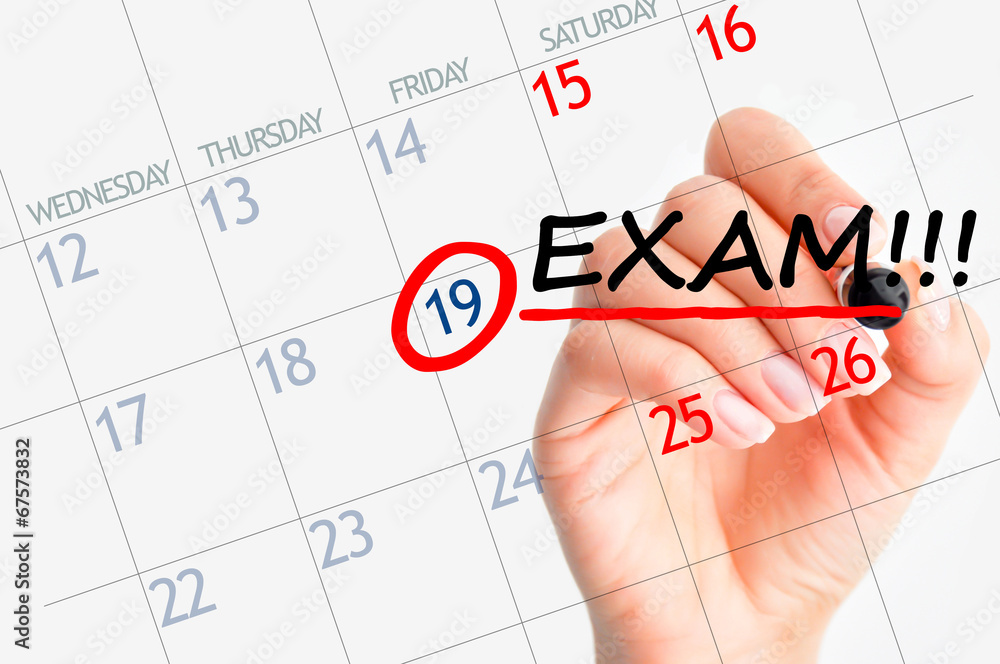 Exam date reminder Exam date reminder
