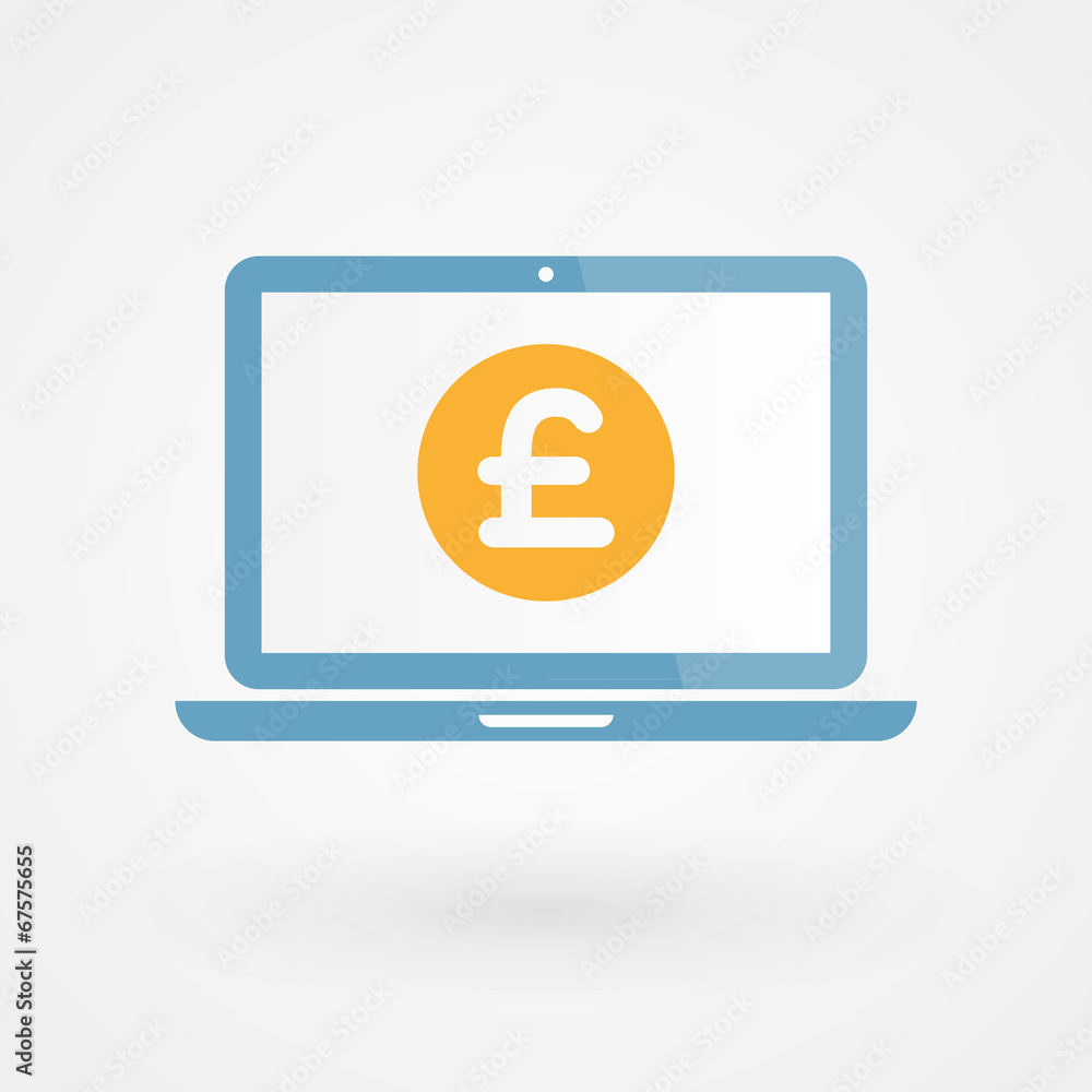 Laptop and Pound Laptop and Pound