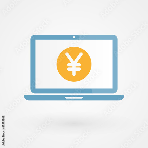Laptop and Yen