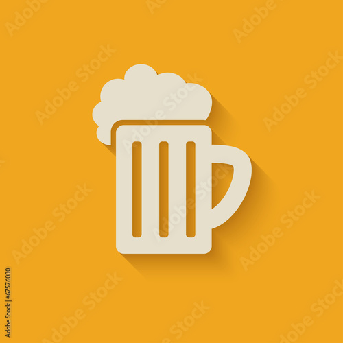 beer mug design element