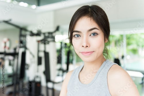 Free Download Woman workout at fitness - GFXLoad