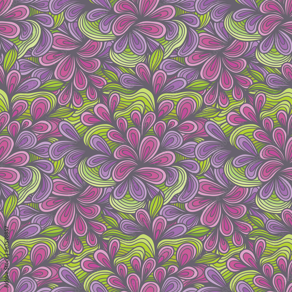 Seamless Floral Flower Swirl Pattern Background Seamless Floral Flower Swirl Pattern Background