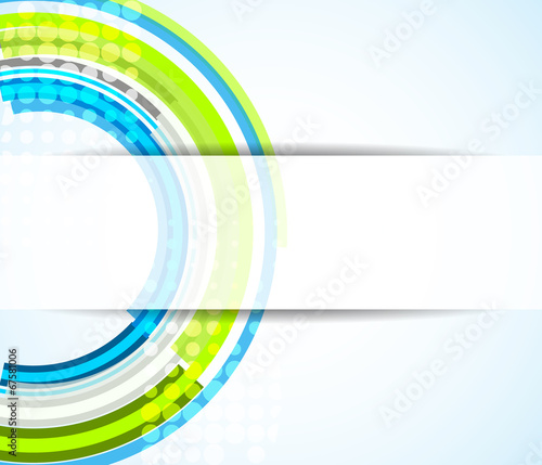 Abstract vector background with circular elements