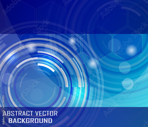 Abstract vector background with circular elements