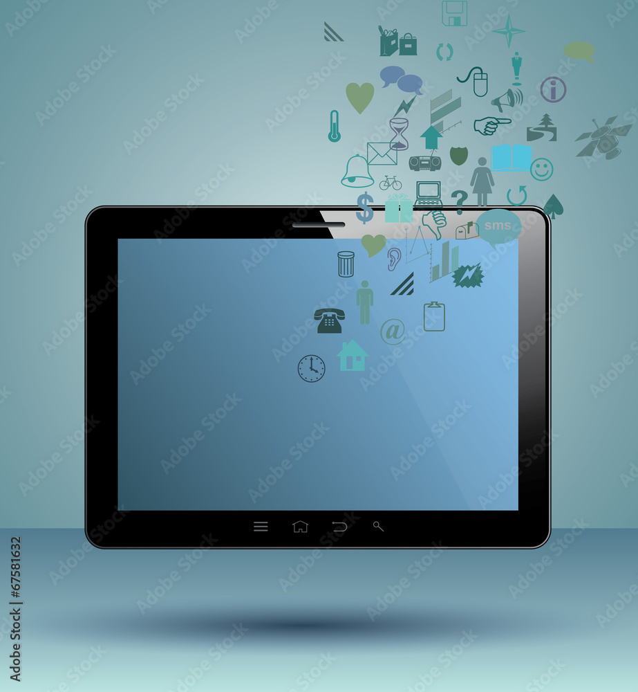 Multimedia illustration Multimedia illustration