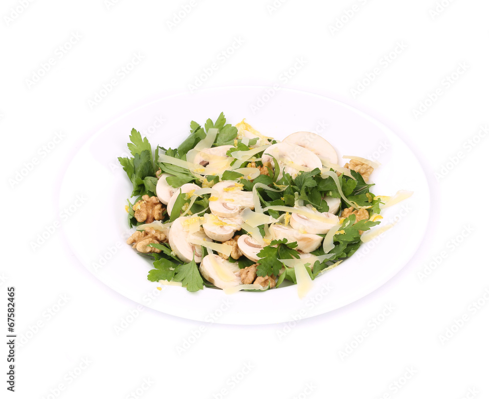Close up of mushroom salad. Close up of mushroom salad.