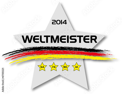 Deutschland - Weltmeister 2014 - 4 Sterne