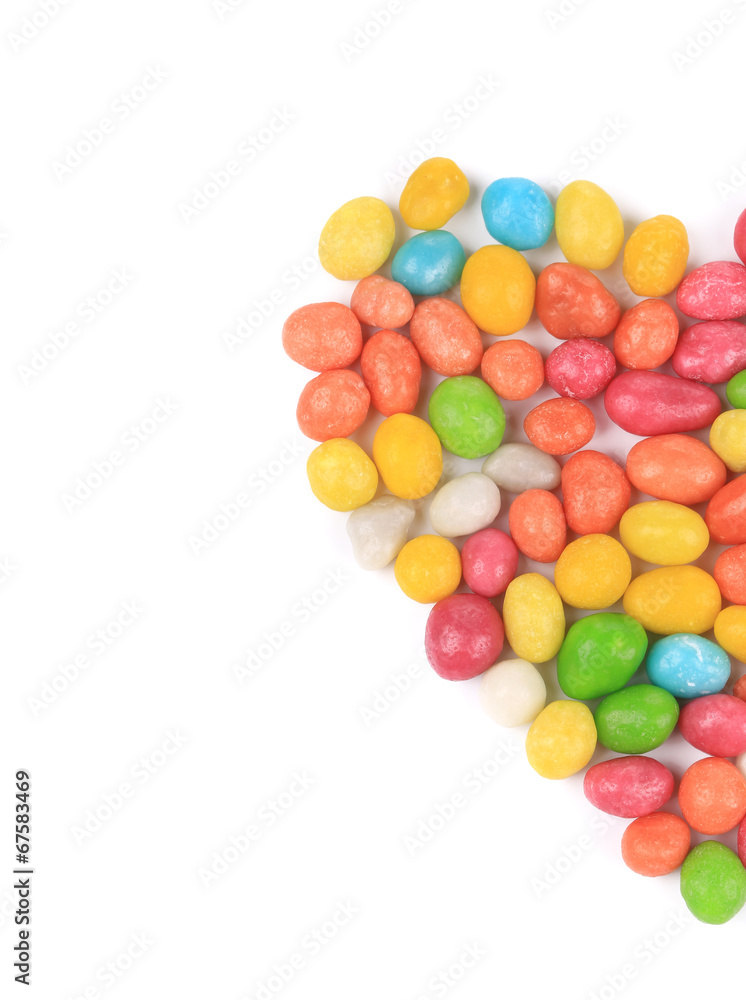 Obraz premium Heart of pills in color glaze.