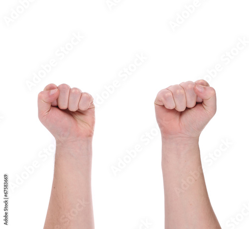 Two fists.