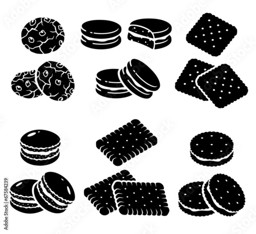 Cookies set. Vector