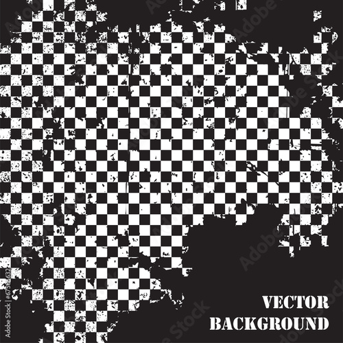Abstract checkered grunge background pattern