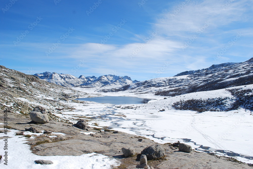 Lac de Nino sous la neige