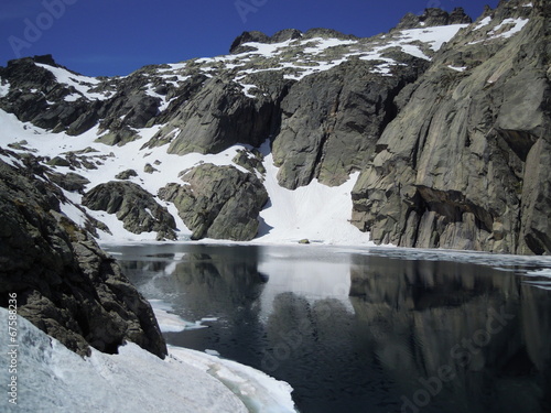 Obraz na płótnie Lac de Capitello en Corse w salonie