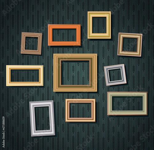 Set of picture frames.