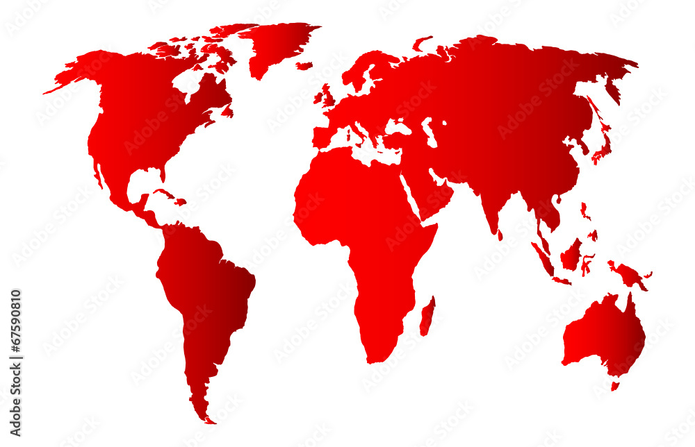 red world map red world map