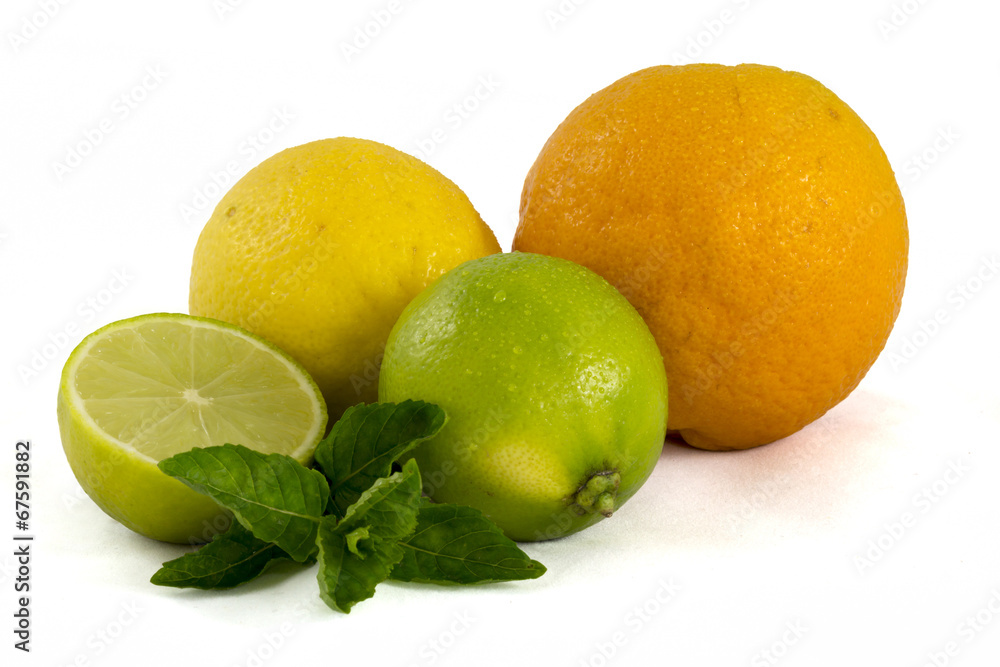 Orange, Lemon and limes
