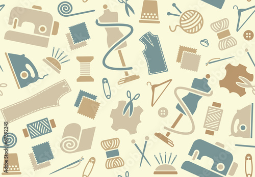 Sewing and needlework background