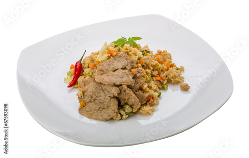 Fried rice with pork