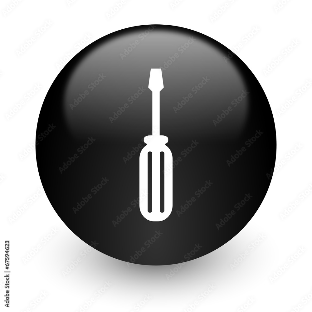 tools black glossy internet icon tools black glossy internet icon
