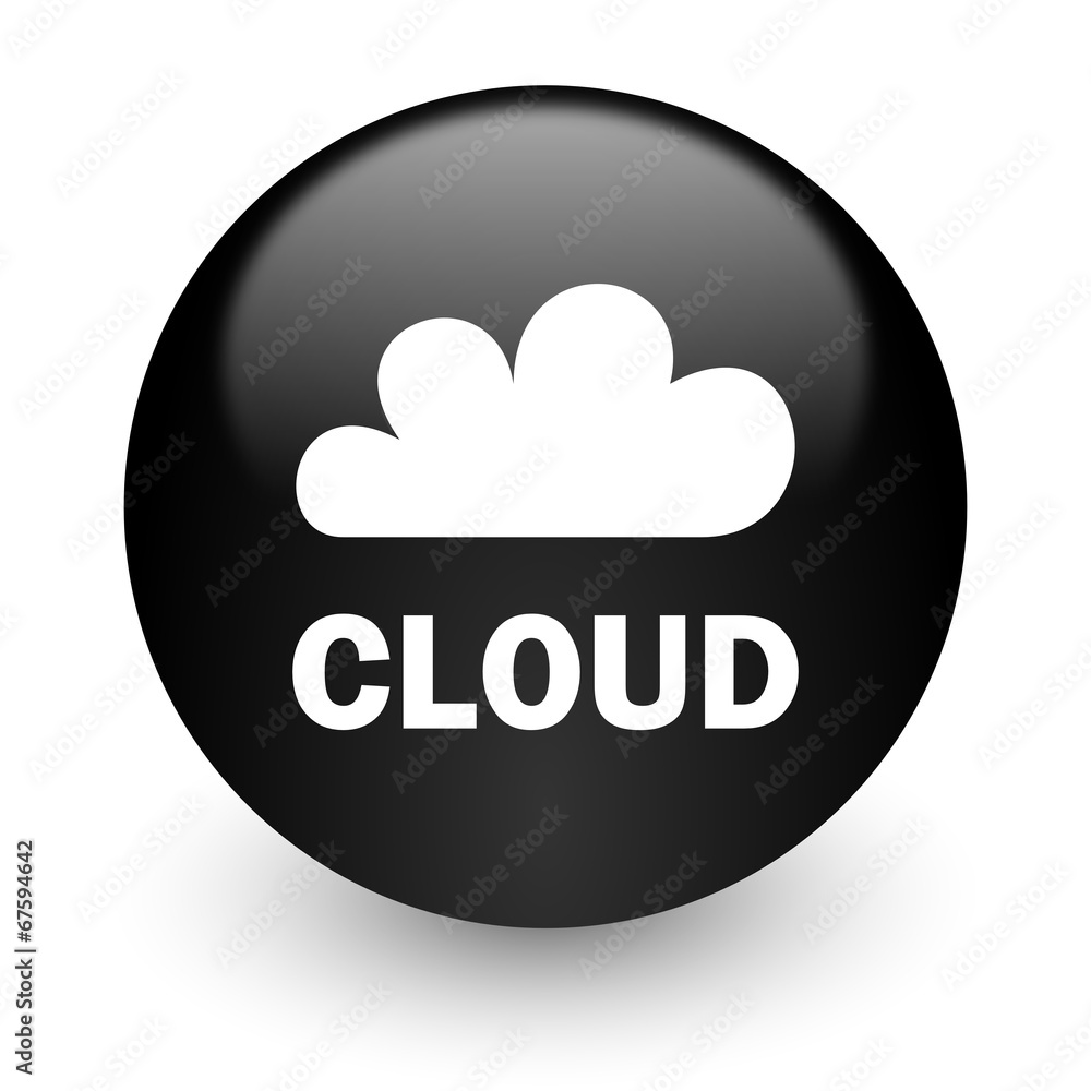 cloud black glossy internet icon cloud black glossy internet icon