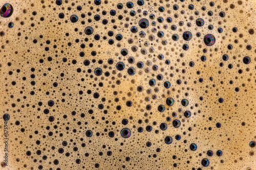 Foam on coffee