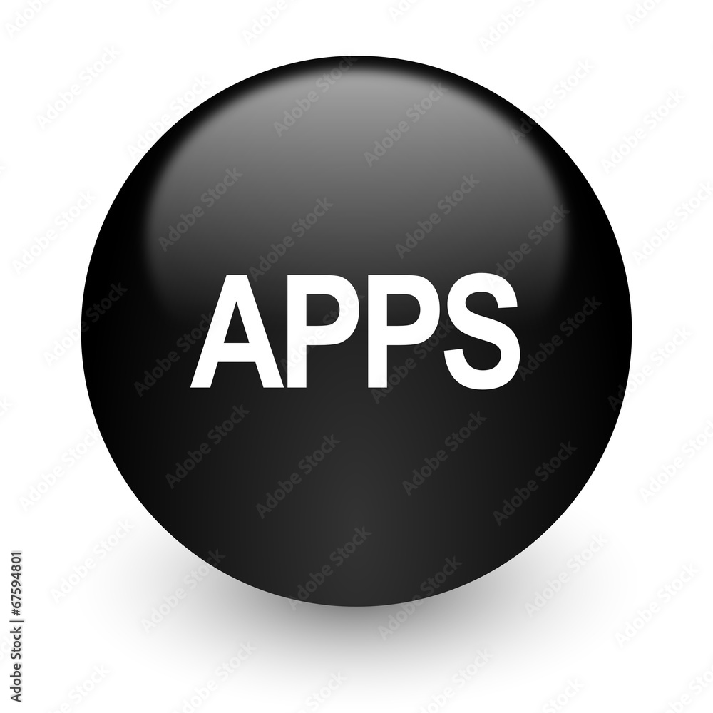 apps black glossy internet icon apps black glossy internet icon