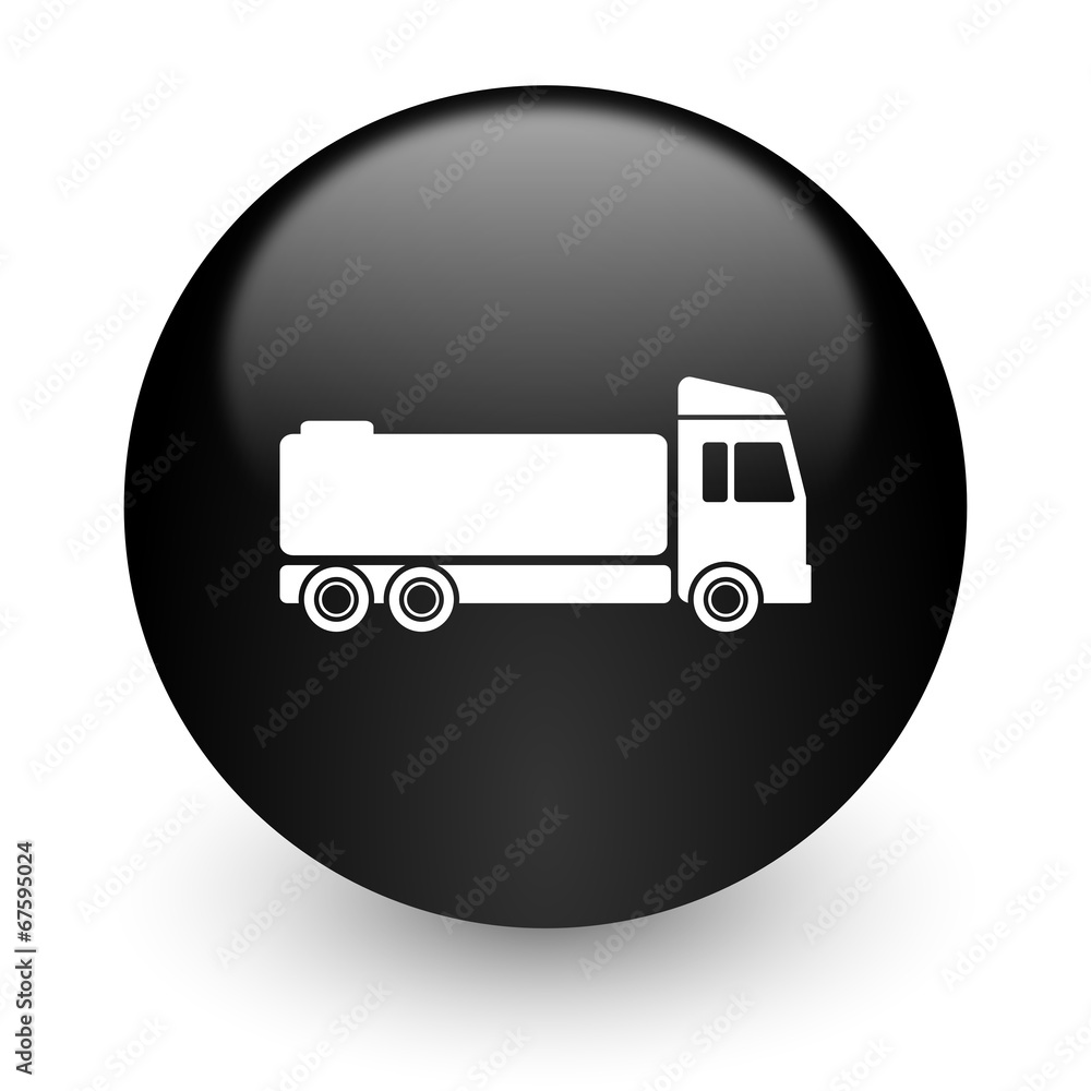 truck black glossy internet icon truck black glossy internet icon