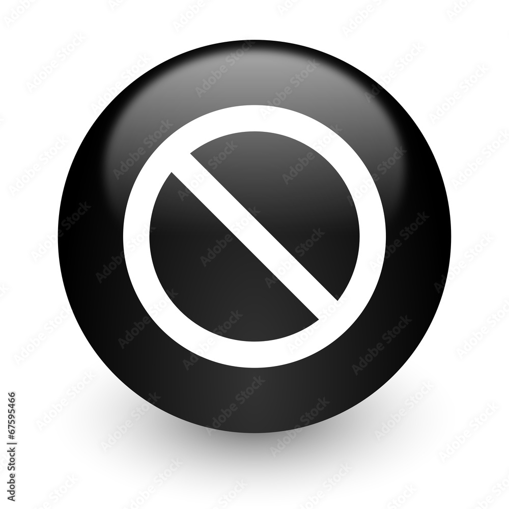 access denied black glossy internet icon access denied black glossy internet icon