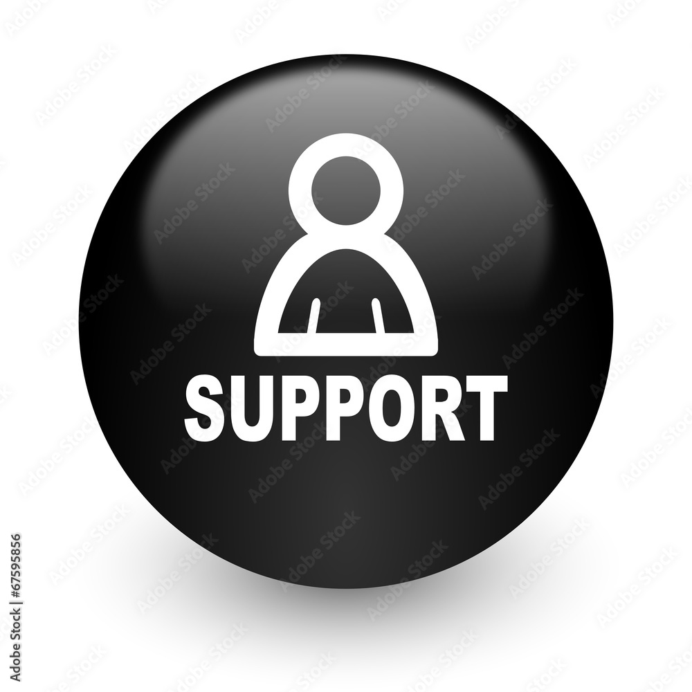 support black glossy internet icon support black glossy internet icon