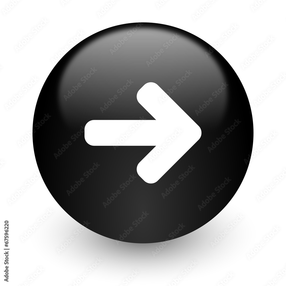 right arrow black glossy internet icon right arrow black glossy internet icon