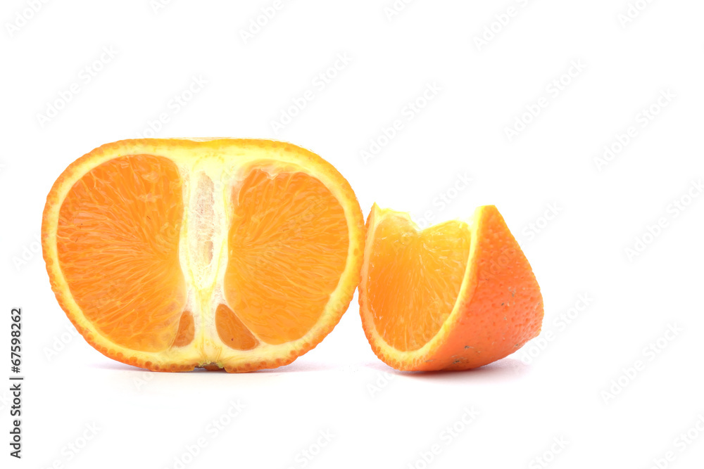 Tangerine fruit isolated on white background Tangerine fruit isolated on white background
