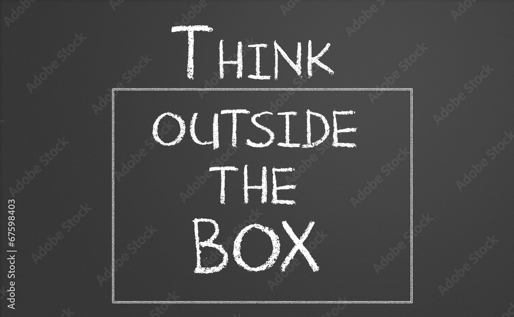Obraz premium Think outside the box