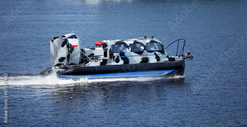 naval Patrol hovercraft at high speed photo