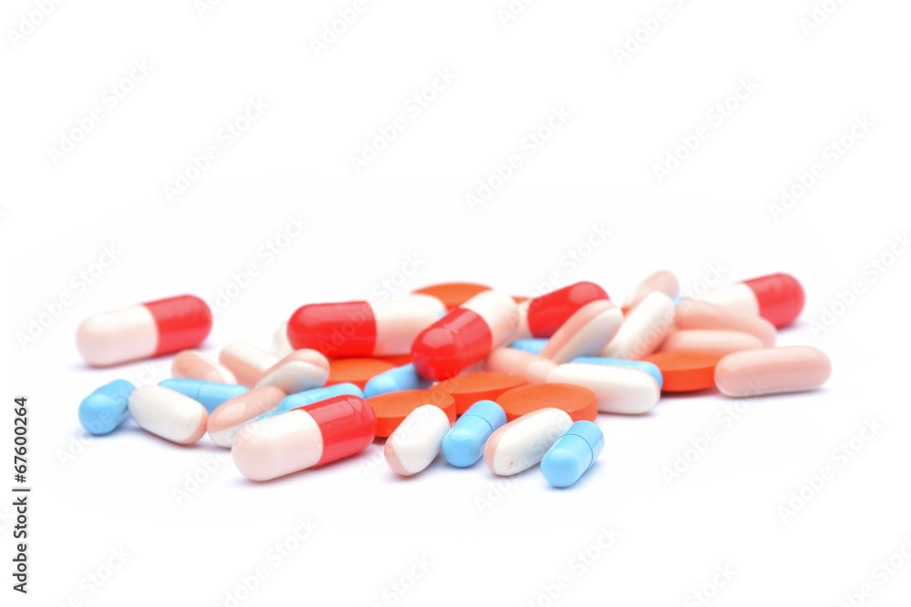 Pills isolated on white background Pills isolated on white background