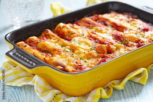 Cannelloni with meat photo
