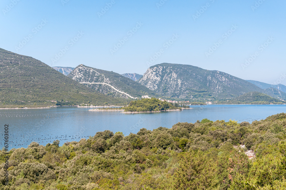 View of the Mali Ston town in Croatia