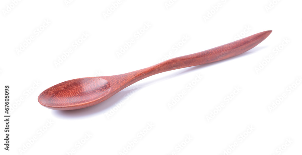 Wooden spoon on White background Wooden spoon on White background